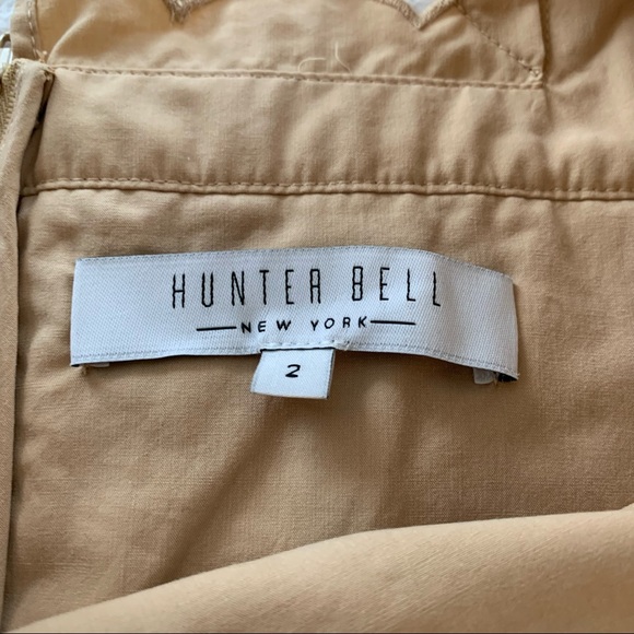 Hunter Bell Kate Ruffle Top Beige Sz 2 - Picture 5 of 7